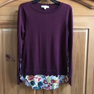 LOFT Mixed Media Sweater